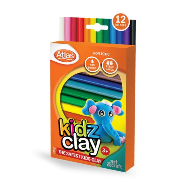 Atlas kiddy Clay 12 Colour 200g – Atlas MyShop