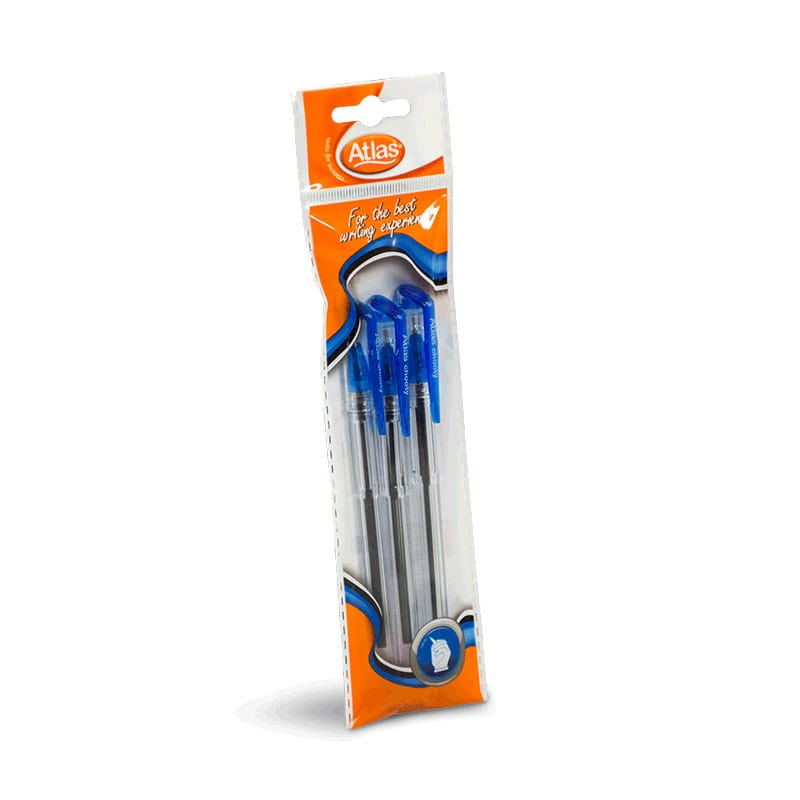 Atlas Fine Point Ballpoint Pens (0.7mm, Blue) - Box of 50 – Connects Cart