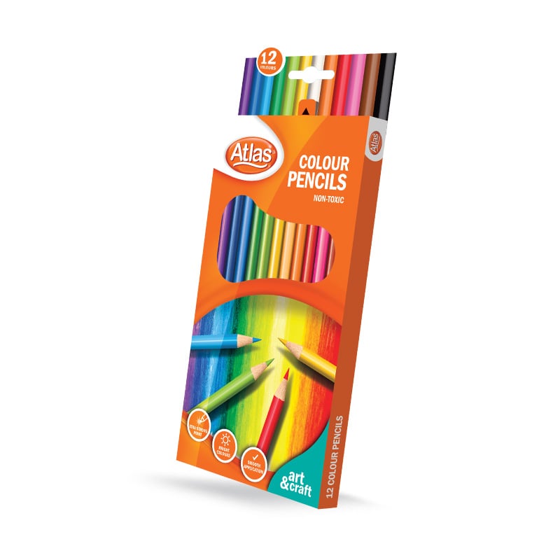 Atlas Colour pencil 12 Colours Atlas