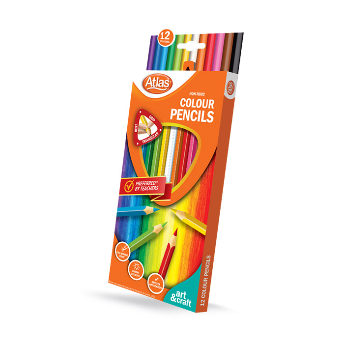 Atlas Colour pencil 12 Colours – Atlas MyShop